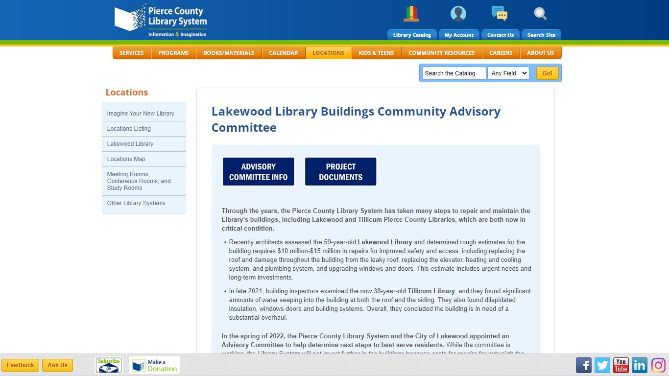 Pierce County Library > Lakewood Library Buildings Community Advisory ...