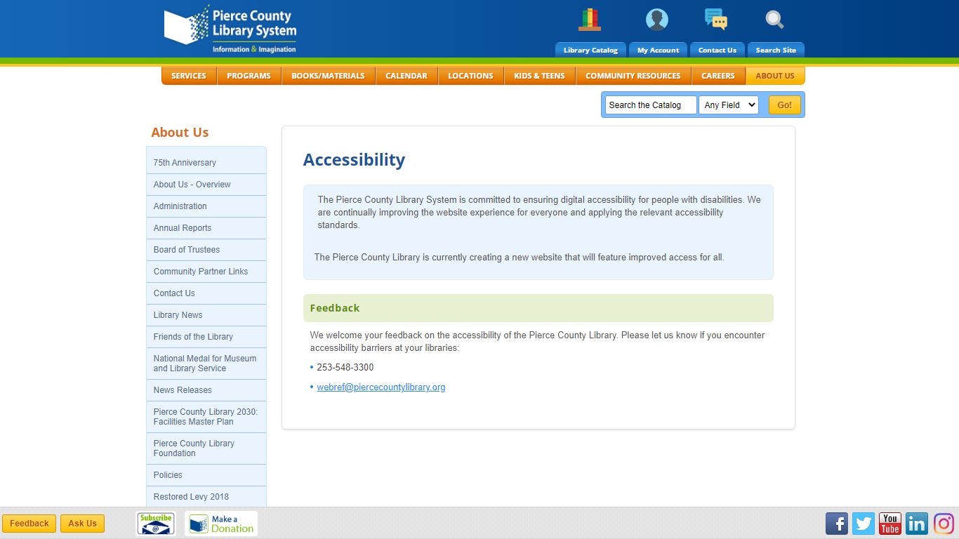 Pierce County Library > Accessibility